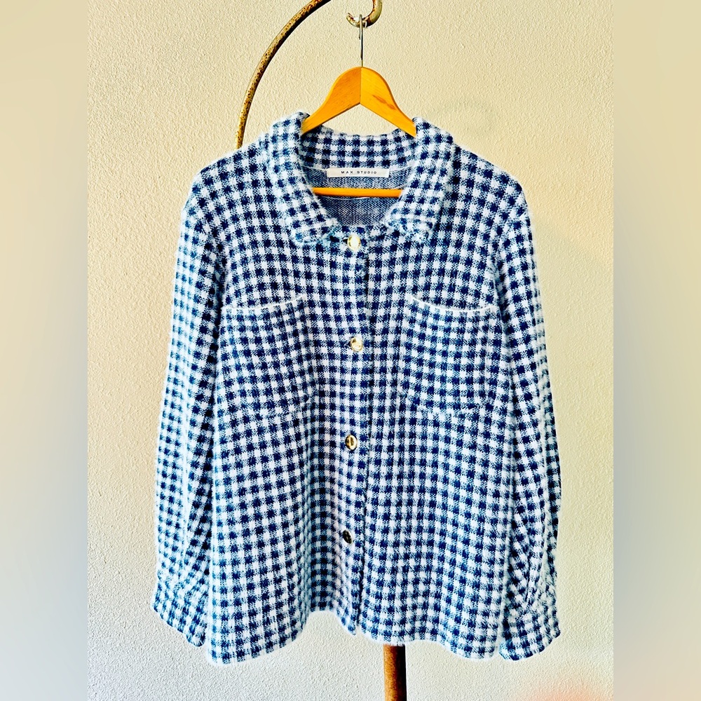 MAX STUDIO Gingham Jacket